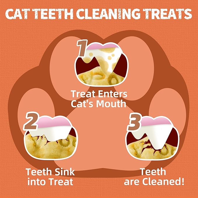 Just Try 16 OZ Daily Vitamins Cat Treats Multivitamin Boost Flavor Healthy Cat Snacks Training Biscuits Health & Energy for Cats