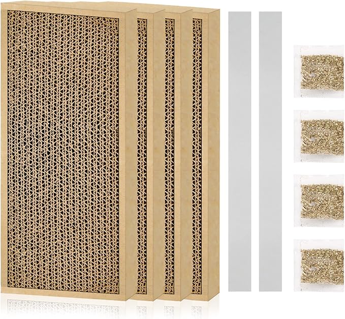 HappyFreeSX Splicing Cat Scratch Pad: Cat Scratchers for Indoor Cats, Cat Scratching Pad, Cat Scratcher Cardboard, Cat Scratching Pad, Premium Scratch from Cats, Double-Sided Design