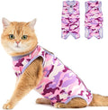 Avont Cat Recovery Suit - Kitten Onesie for Cats After Surgery, Cone of Shame Alternative Surgical Spay Suit for Female Cat, Post-Surgery or Skin Diseases Protection -Purplecamo(L)