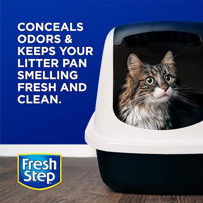 Fresh Step Cat Litter Crystals Deodorizer, Non Toxic Odor Neutralizing Crystals for Litter Boxes that Help Control Smells and Keep Home Areas Fresh, Fresh Scent, 15 Ounce