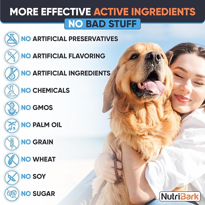 Glucosamine for Dogs -1000mg- Senior Dog Joint Supplement -Advanced Hip & Joint Support Chews w/Glucosamine, Chondroitin, MSM, Turmeric & Omega 3 for Pain & Inflammation Relief, Improved Mobility