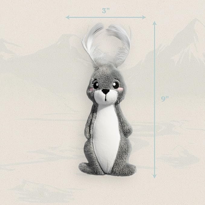 Cat Toys | Plush Toy Arctic Hare Cat Toys for Indoor Cats | Eco Friendly Toy for Cats Made from Non Toxic Materials