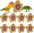 8 Pieces Bird Chew Toy, Natural Parrot Cork Foraging Training Toys for Relieve Boredom & Anxiety, Parrot Rotating Cork Chew Toy for Macaws, Conures, Budgies, Finches, Cockatiel