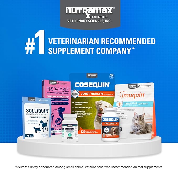 Nutramax Cosequin for Cats Joint Health Supplement, Contains Glucosamine for Cats, Plus Chondroitin, Supports Healthy Joints, for all Breeds and Sizes, Sprinkle Capsules, 30 Count