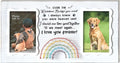 Dog Memorial Double Picture Frames 4x6 Inches - Pets Passing Away Sympathy Gift - Bereavement Remembrance Photo Frame with Rainbow Bridge and Quotes