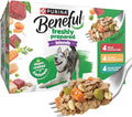 Purina Beneful Freshly Prepared Blends Wet Dog Food Variety Pack with Beef, Chicken, or Lamb Dog Food - (Pack of 12) 10 oz. Tubs