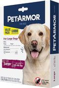 PetArmor for Dogs, Flea and Tick Treatment for Large Dogs (45-88 Pounds), Includes 6 Month Supply of Topical Flea Treatments