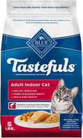Blue Buffalo Tastefuls Natural Dry Food for Adult Indoor Cats, Salmon & Brown Rice Recipe, 5-lb. Resealable Bag