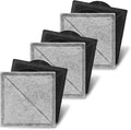 Cat Water Fountain Replacement Charcoal Filter Square Compatible with Petsafe Premier, Ion-X, Outlast Pumpless & Viva Pet Water Fountain, Carbon Filters for Cat and Dog Indoor (BLACK, 6 PACK)