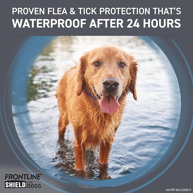 FRONTLINE Shield Flea & Tick Treatment for X-Large Dogs 81-120 lbs. Count of 6