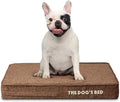 The Dog’s Bed Orthopedic Memory Foam Dog Bed Mattress, Linen Fabric, Brown Linen, Small, 4-Inch