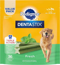 Pedigree Dentastix Dog Dental Treats, Large Breed Dog Treats, Fresh Flavor, 1.87 lb. Bag (36 Treats Total)