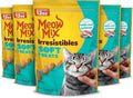 Meow Mix Irresistibles Soft Cat Treats Made With Real Salmon, 12 Oz. Pouch (Pack of 5)