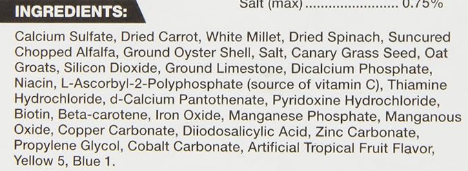 Zoo Med Mineral Block With Vegetables Bird Banquet, 5-Ounce