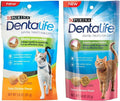 Purina Dentalife Dental Treats for Cats Bundle; Savory Salmon and Tasty Chicken