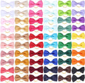 Puppy Dogs Hair Barrettes Bows with Rubber Bands,Hair Accessories Bow Pet Grooming Cute Pet Small Hair Bowkno (60pcsStyle A)