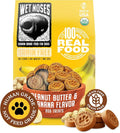 Wet Noses Organic Crunchy Dog Treats Grain Free – All-Natural, Human-Grade, Non-GMO, Healthy Training & Delicious Snacks for Dogs, All Dog Sizes & Breeds – Peanut Butter & Banana, 14oz (Single Pack)