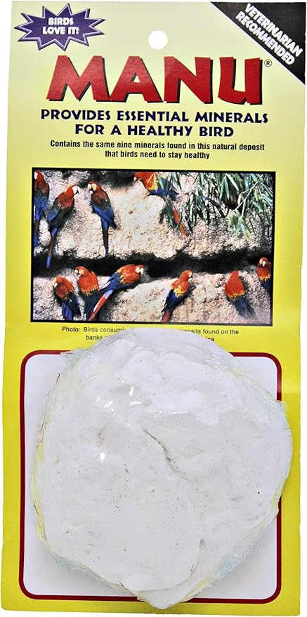 Manu 3243 Large White Mineral Clay Block for Birds