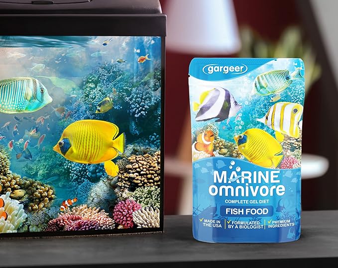 3oz Marine Fish Food for Advanced Breeders. Complete Saltwater Fish Gel Diet. Proudly Made in The USA, Using Premium Ingredients, Ocean Reef Nutrition, Fortified Gourmet Formula. Enjoy...