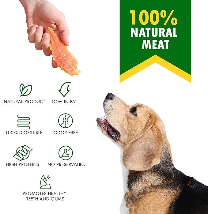 Beloved Pets Dog Treats Chicken Jerky 10.6 Oz – Healthy Chews for Large, Medium & Small Breeds – Pet Natural Training Snacks Strips – Grain Free & Human Grade Meat – Rawhide Free Puppy Treats