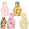 4 Pcs Bird Diaper, Cute Pet Bird Diaper, Parrot Nappy Reusable Flight Suit with Waterproof Inner Birds Diapers for Parakeet Cockatiel Mini Macaw Budgie Canary