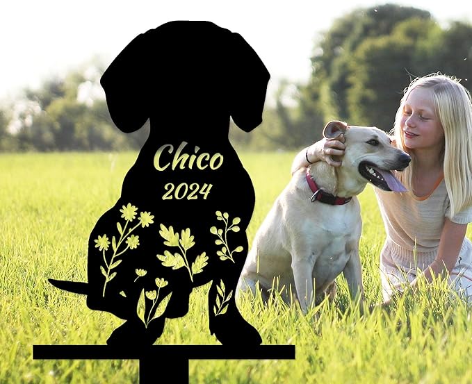 Personalized Dog Memorial Stake, Dog Grave Marker, in Memorial of Dog, Dog Loss Gift, Dog Name Sign Pet Sympathy Gift