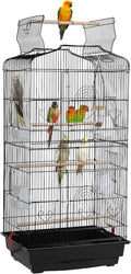Topeakmart Open Play Top Bird Cage Parakeet Cage with Slide-Out Tray for Small Parrot Budgies Finches Canaries Lovebirds