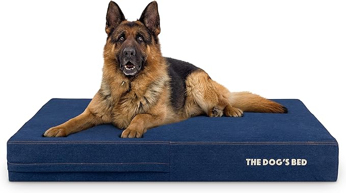 The Dog’s Bed Orthopedic Memory Foam Dog Bed Mattress, Oxford Fabric, Real Blue Denim, XL, 6-Inch