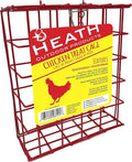 Heath Outdoor Products Chicken Treat Powder-Coated Steel Cage-Small-7 oz. Cakes, Red (CC-1)
