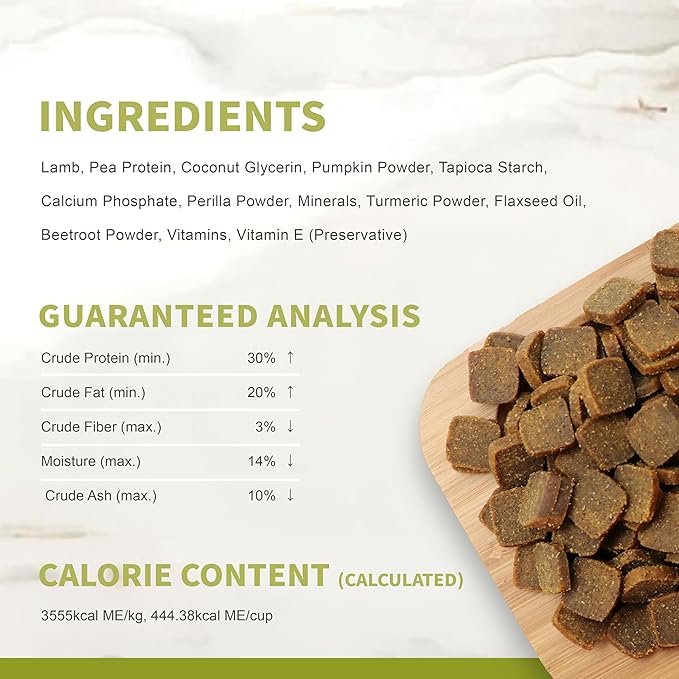Herz Air-Dried Dog Food – Australian Lamb Recipe 2 lb, Single Pure-Meat, Grain Free, All Natural, High Protein, Limited Ingredients