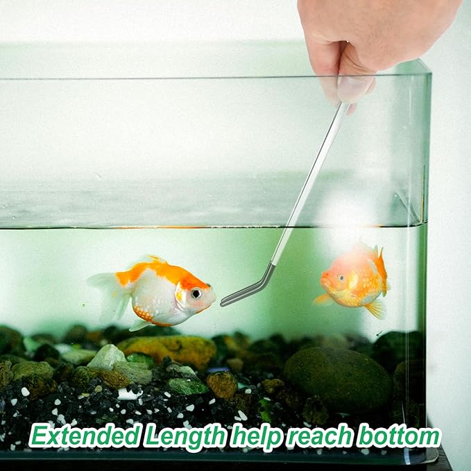 3 Pcs Reptile Feeding Tweezers, Long Aquarium Tweezers Stainless Steel Feeding Tongs with Rubber Tipped Aquariums Tools Feeder for Fish Lizard Gecko Snake Spider Bearded Dragon Lovers