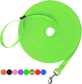 Hi Kiss Dog/Puppy Obedience Recall Training Agility Lead - 15ft 20ft 30ft 50ft 100ft Training Leash - Great for Training, Play, Camping, or Backyard (20 Feet, Green)