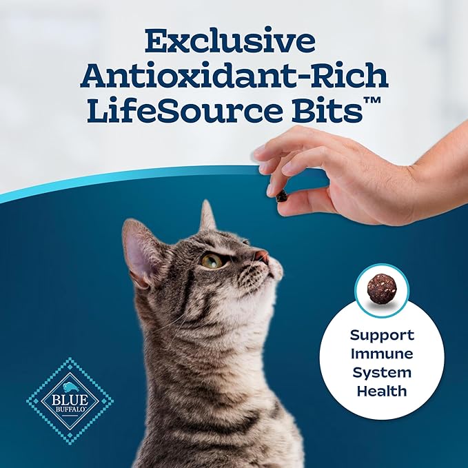 Blue Buffalo Tastefuls Weight & Hairball Control Natural Dry Food for Adult Cats, 3-lb. Resealable Bag