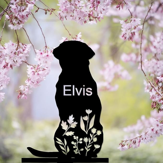 Personalized Dog Memorial Stake, Dog Grave Marker, in Memorial of Dog, Dog Loss Gift, Dog Name Sign Pet Sympathy Gift