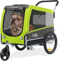 Tiggo Veelar Sports Pets Large Dog Bike Trailer & Stroller for Medium,Large Dog or Multiple Small Dogs, Pet Stroller for Dogs Up to 78 lbs, Parking Brakes, Low Center of Gravity