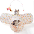 Tempcore Pet Tunnel Tube Toys 3 Way Collapsible, Cat Tunnels for Indoor Cats，Kitty Bored Pet Toys Peek Hole Toy Ball, Puppy, Kitty, Kitten, Rabbit