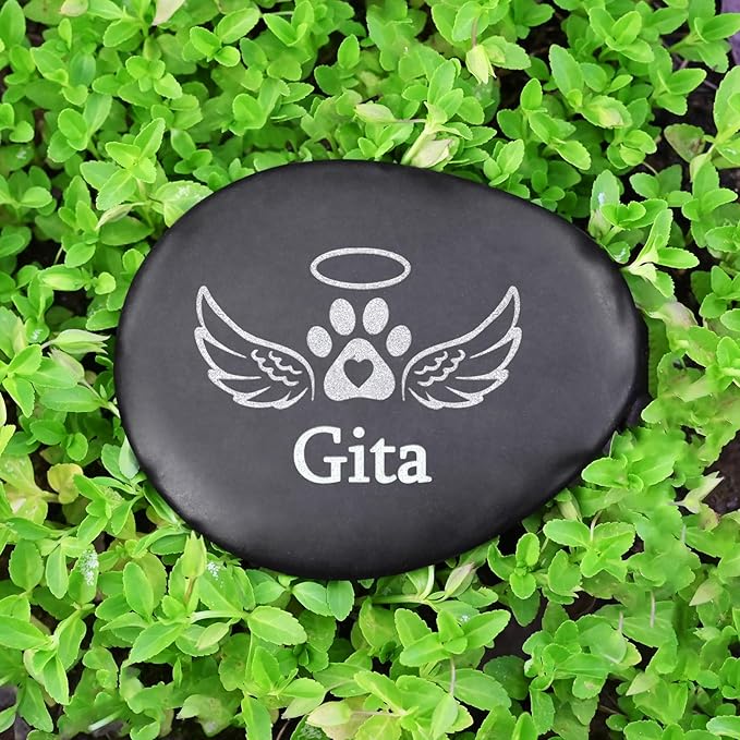 Personalized Pet Loss Gifts - Pet Memorial Stones for Dogs- Pet Memorial Grave Marker- Cat Memorial Stones - Personalized in Memory of Cat/Dog Gifts - Pet Memorial Gifts - Dog Memorial Gifts
