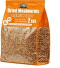 2LB Dried Mealworms, Non-GMO Meal Worms for Chickens & Birds, High Protein Chicken Feed, Natural Chicken Worms Ideal for Wild Birds, Reptile Tasty Bird Food
