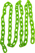 by M&M 2001 5ft Medium Green Plastic Bird Toy Chain - A Long Length of Brightly Colored Plastic Pet Thrilling Chain, Lots of uses, Great for Med Sized Pets Conure Cockatiel Lovebird