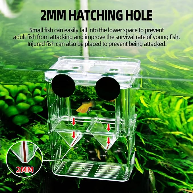 Breeding Box, Small Fish Tank Heater 50w Submersible Turtle Heater Kit