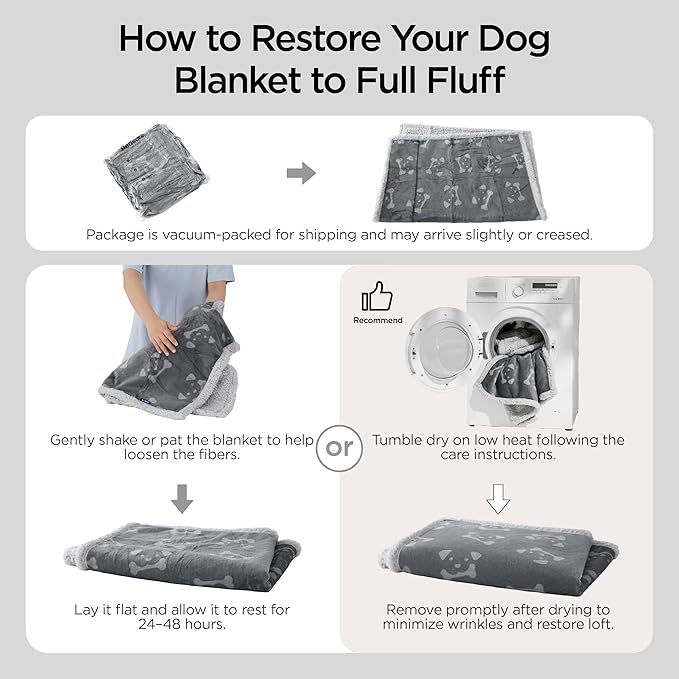 Bedsure Waterproof Dog Blankets for Small Dogs - Soft Print Sherpa Fleece Puppy Cat Blanket Washable, Cozy Plush Reversible Throw Furniture Protector for Pet Kitten Doggy, 25"X35", Beige