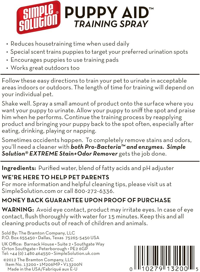 Simple Solution Puppy Aid Training Spray, 16 oz