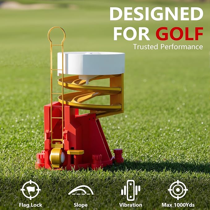 Golf Ball Dispenser, Golf Ball Launcher Pro, Automatic Golf Ball Dispenser & Launcher Pro, High-Capacity Hands-Free Practice Machine