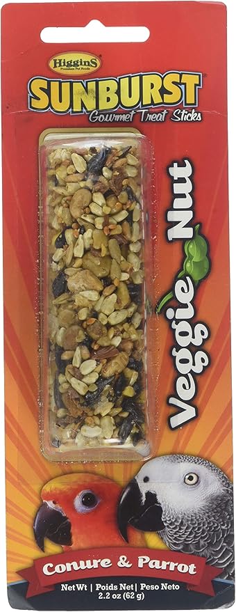 Higgins Group Higgins Veggie Nut Stix Parrot 1.8 Oz Treat, 1 Count, One Size