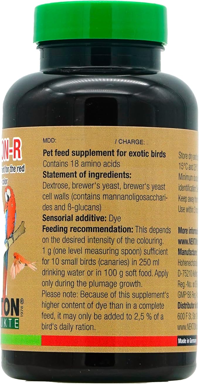 Nekton R Enhances Red Color in Birds, 150gm