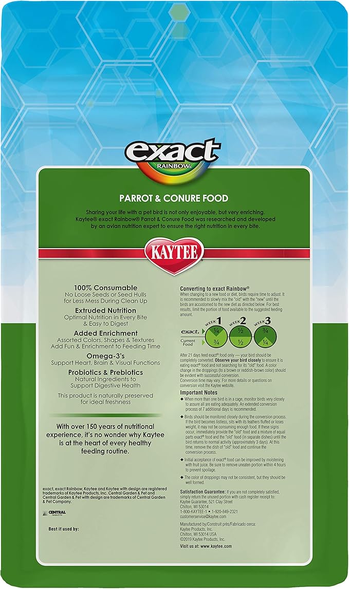 Kaytee Exact Rainbow Parrot & Conure 2.5 lb