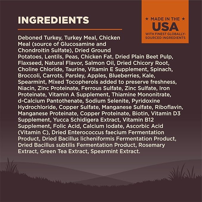 Wellness CORE Small Breed Adult Dry Dog Food, Grain Free Kibble, Natural, High Protein, Turkey and Chicken Recipe, 12 lb Bag