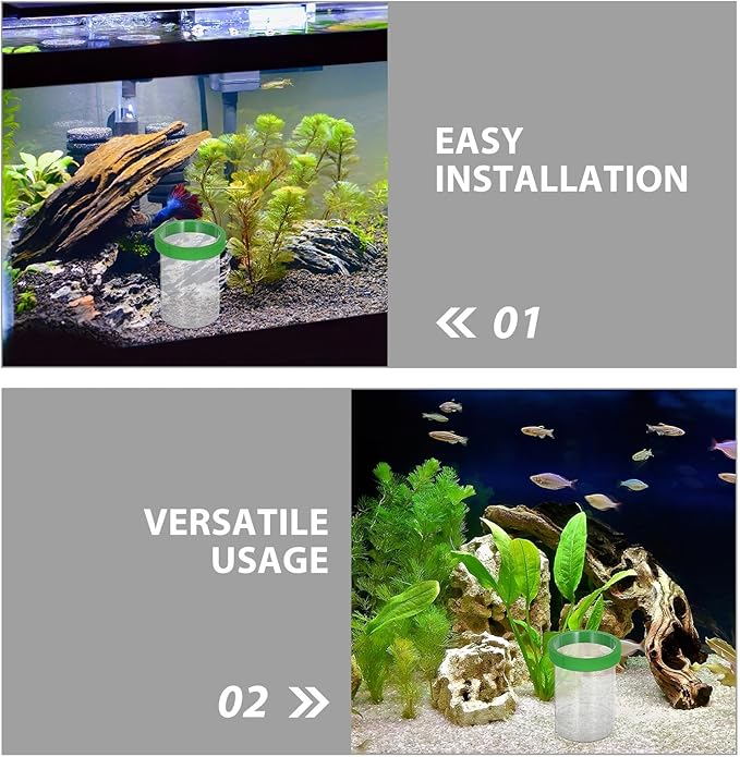 UPKOCH 2 Sets Fish Breeding Box: Plastic Aquarium Breeding Chamber - Floating Isolation Hatchery Incubator for Small Fish Betta Shrimp Clownfish Guppy