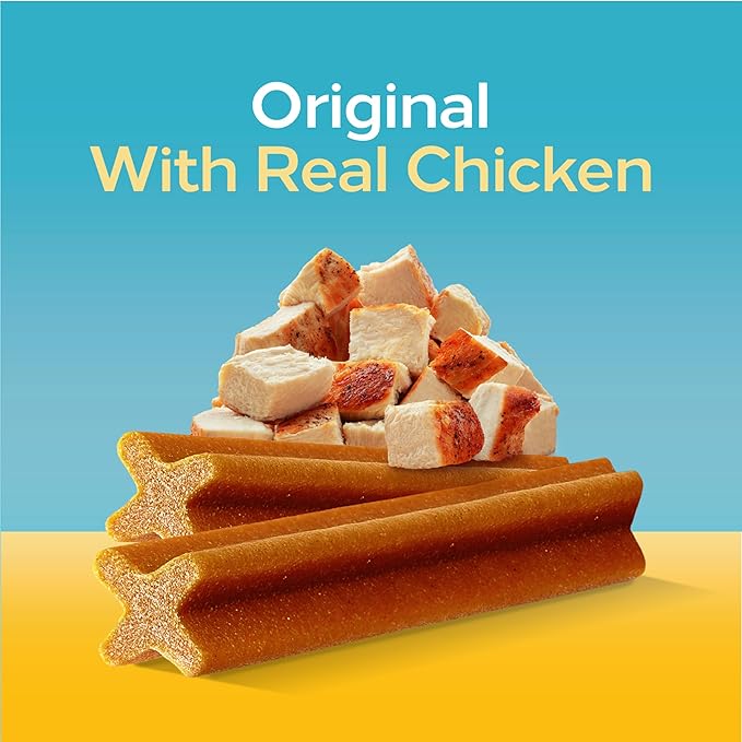 Pedigree Dentastix Large Dog Treats, Original Flavor with Real Chicken, 2.08 lb. Bag (40 Treats Total)