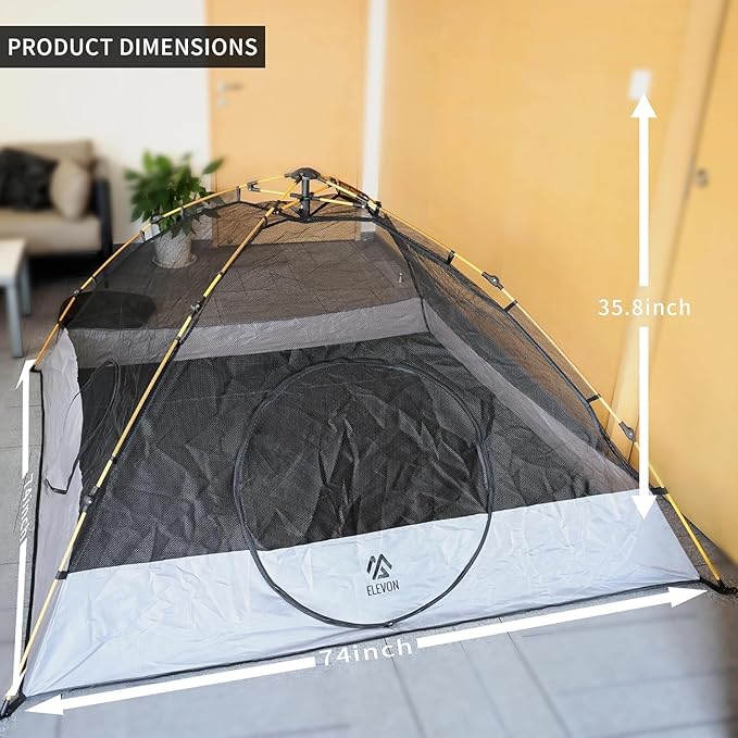 Elevon Cat Playpen Cat Tent, Indoor Outdoor, Portable Mesh Tent Playhouse